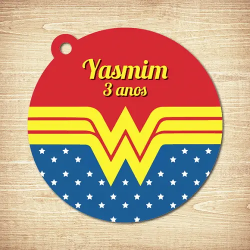 Tag Mulher Maravilha (5x5cm)
