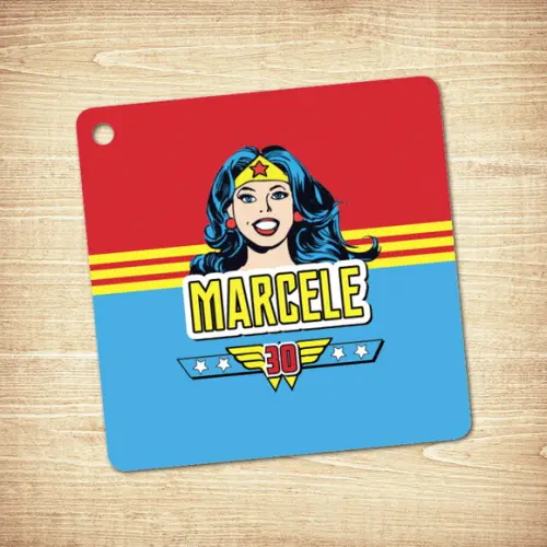 Tag Mulher Maravilha (5x5cm)