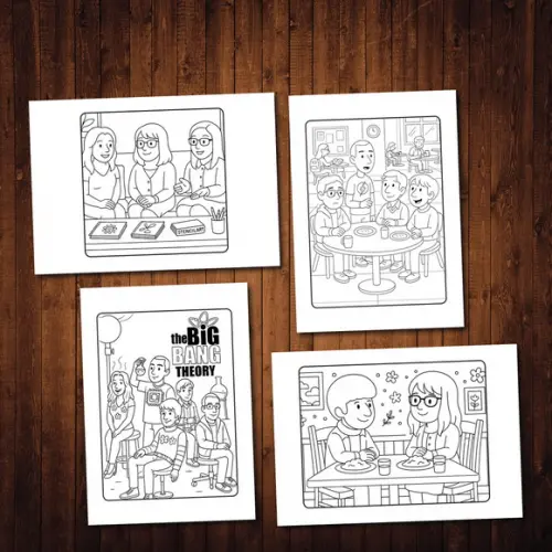 The Big Bang Theory / Livro de Colorir / Goods / Wire-o