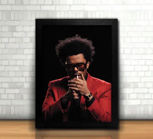 The Weeknd / Quadro / 20x30cm / com Vidro