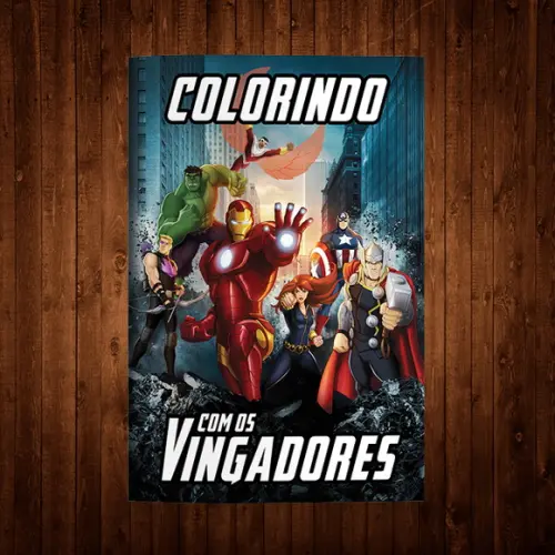 Vingadores / Livro de Colorir / 15x21cm / 12 Desenhos