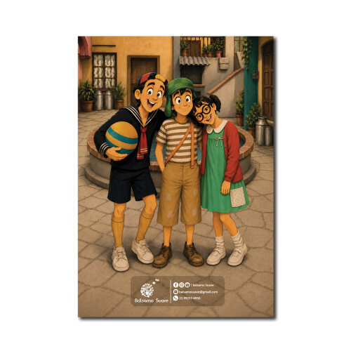 Livro de Colorir Turma do Chaves e Chapolin 12 Desenhos Infantil
