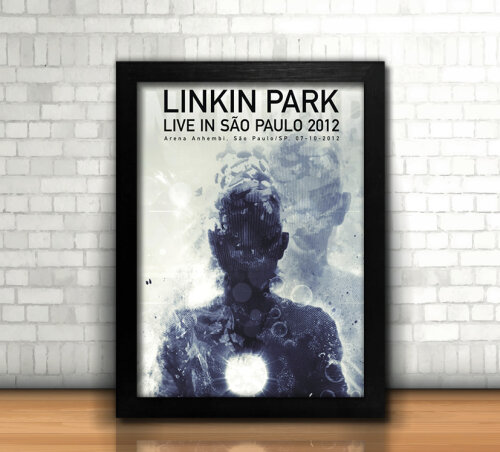 Linkin Park / Quadro / 20x30cm / com Vidro