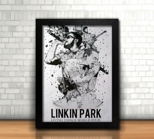 Linkin Park / Quadro / 20x30cm / com Vidro