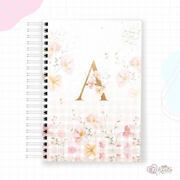 Agenda 2026 Personalizada Inicial Floral Alfabeto 1