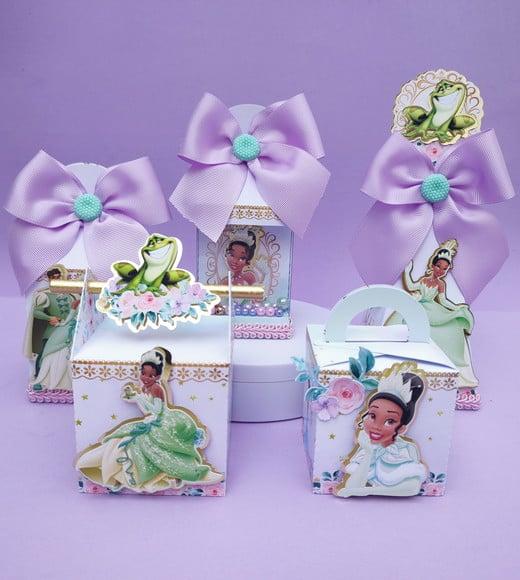 Kit a Princesa e o Sapo Tiana Luxo 50 Peças
