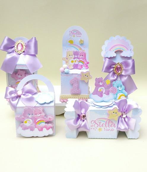 Kit Personalizados Ursinhos Carinhosos Luxo 50 Peças