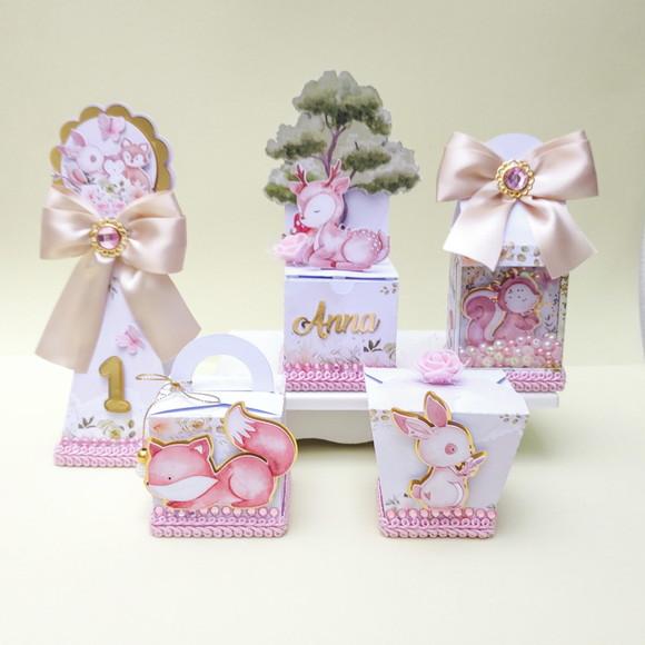 Kit Bosque Encantado Luxo 50 Peças