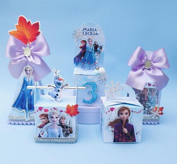 Kit Personalizados Frozen 2 Luxo 50 Peças