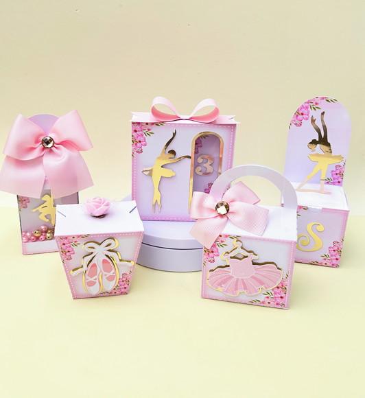 Kit Bailarina Rosa Luxo 50 Peças