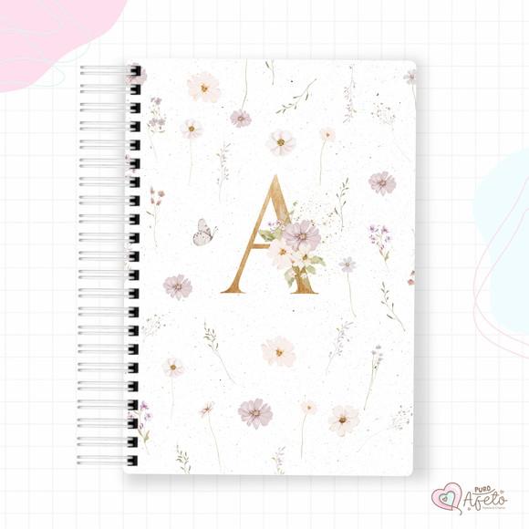 Agenda 2026 Personalizada Inicial Floral Alfabeto 5