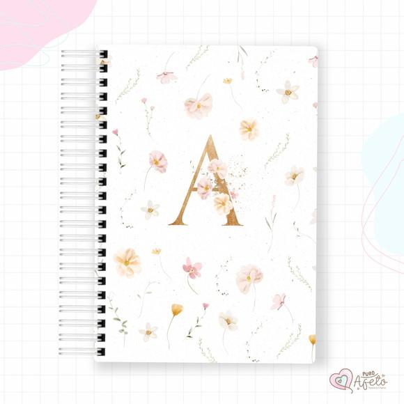 Agenda 2026 Personalizada Inicial Floral Alfabeto 3
