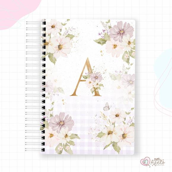 Agenda 2026 Personalizada Inicial Floral Alfabeto 4