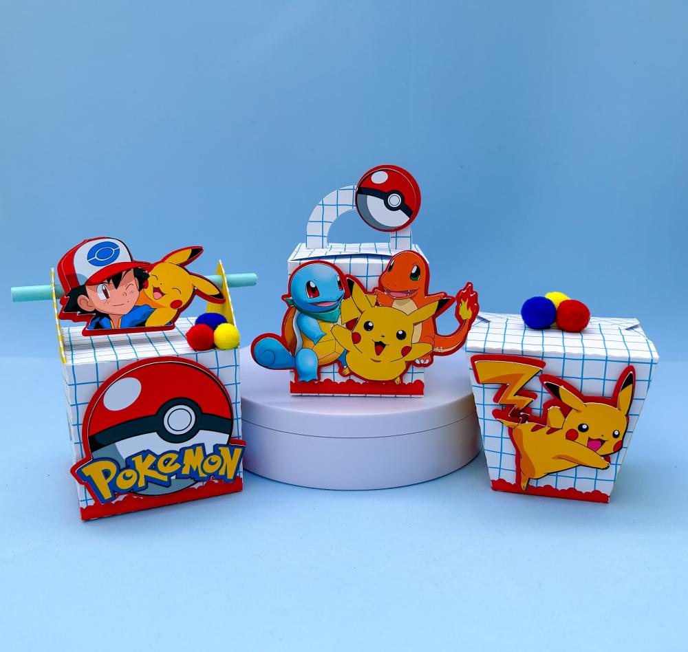 Kit Pokemon Menino Clássico 40 Peças