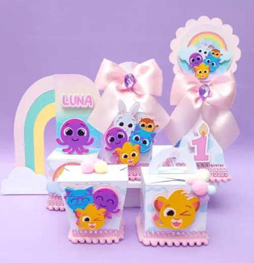 Kit Bolofofos Menina Luxo 50 Peças