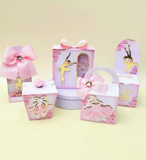 Kit Bailarina Rosa Luxo 50 Peças