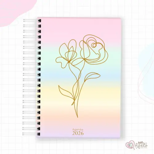 Agenda 2026 Personalizada Colorida Candy Colors 10
