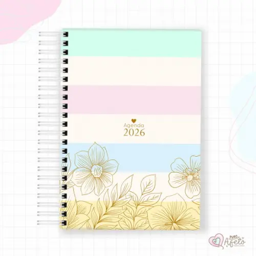 Agenda 2026 Personalizada Colorida Candy Colors 5