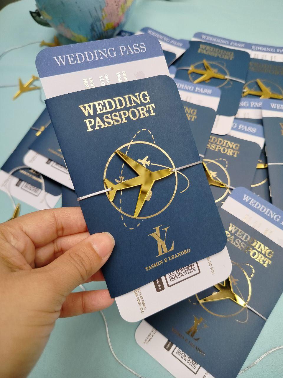 Convite Casamento - (mod. Passaporte)