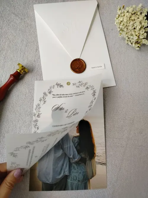 Convite de Casamento (mod. Foto - Sofia e Pedro)