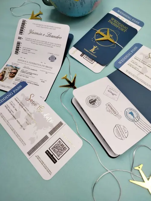 Convite Casamento - (mod. Passaporte)
