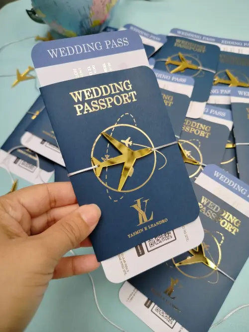 Convite Casamento - (mod. Passaporte)