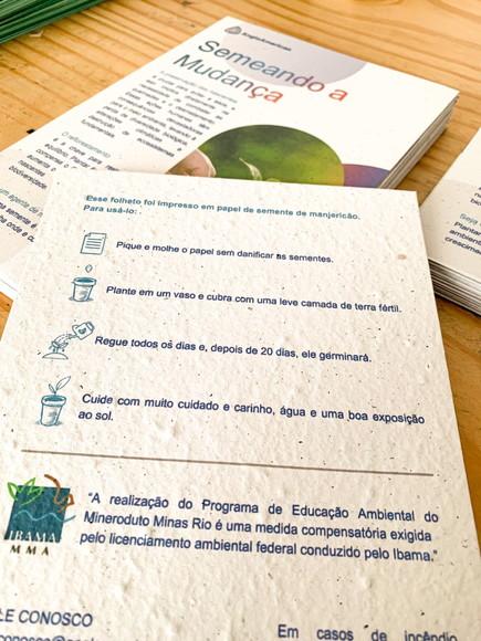100 Flyer | Panfleto Papel Semente A5