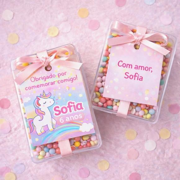100 Mini Tag com Furo 4x5cm Frente e Verso com Sua Arte