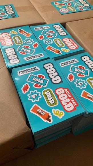 120 Cartela de Adesivos Personalizada A6 com a Sua Arte