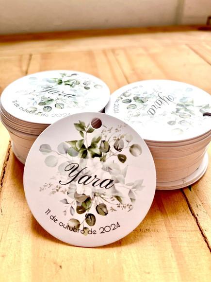 250 Tag Redonda 6cm com Furo Personalizada com Sua Arte