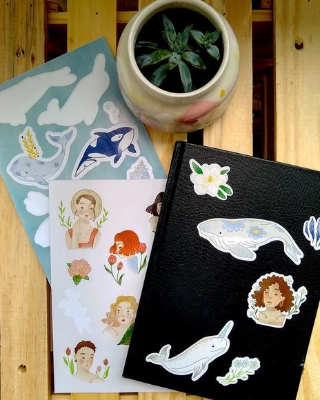 30 Cartela de Adesivo Personalizada A5 15x21 com a Sua Arte!