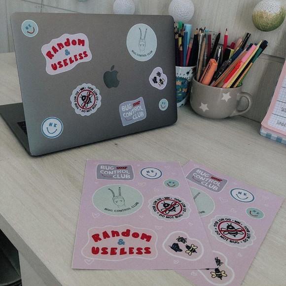 50 Cartela de Adesivo Personalizada A6 em Vinil