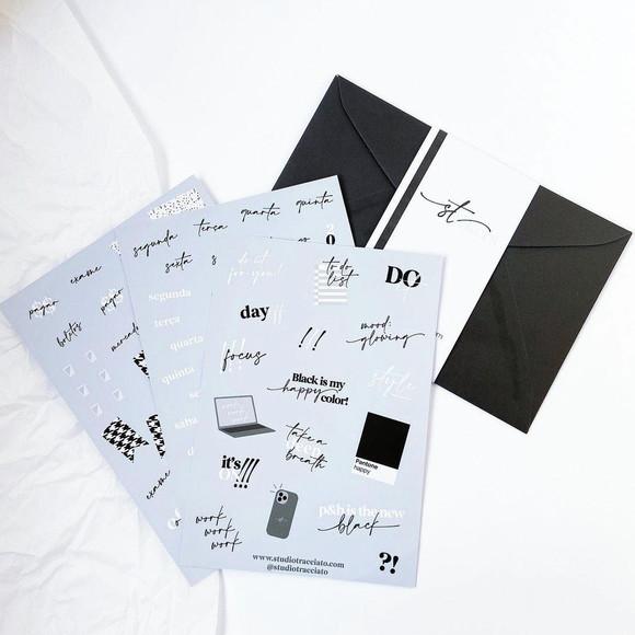 60 Cartela de Adesivo Personalizada A6 com a Sua Arte