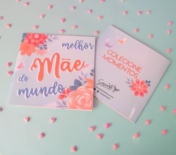 Álbum de Figurinhas Dia das Mães 2023 Presente Criativo