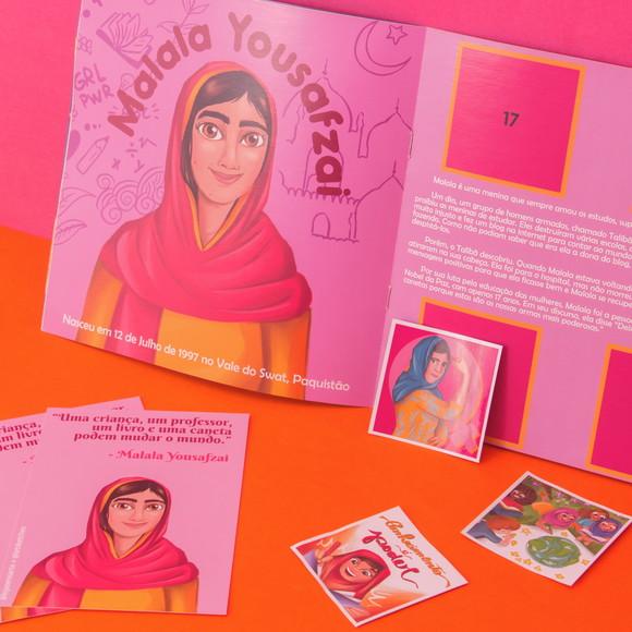 Álbum de Figurinhas Mulheres Presente Criativo Natal Criança
