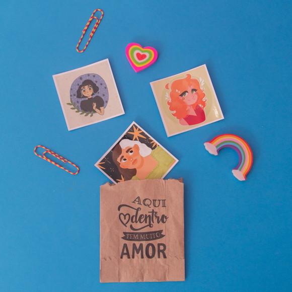 Álbum de Figurinhas Mulheres Presente Criativo Natal Criança