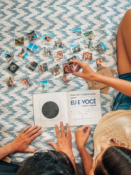 Álbum de Figurinhas Presente Criativo Namorados Romântico