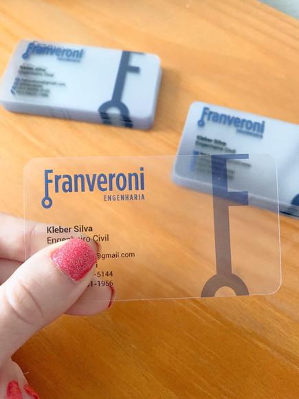 Cartão de Visita Transparente - 50 Unidades