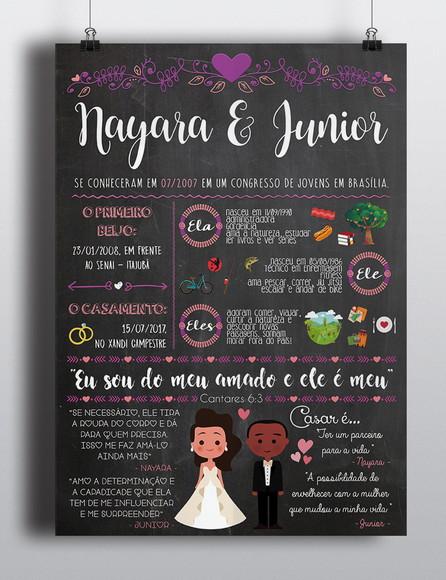 Chalkboard Casamento Noivado ARTE DIGITAL