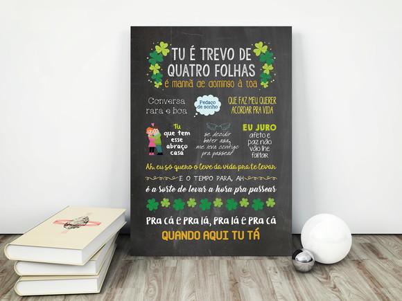 Chalkboard Escolha Sua Música - Pvc A3