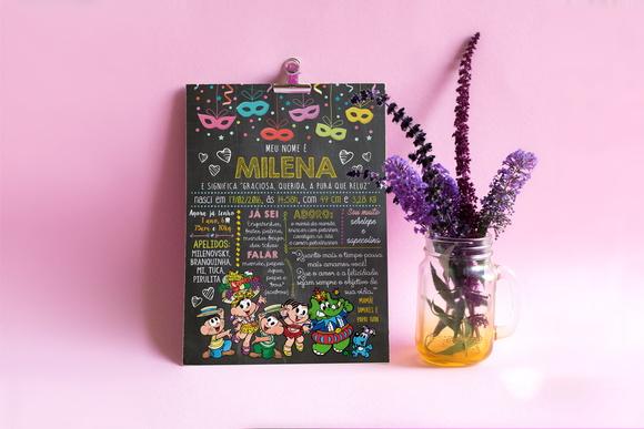 Chalkboard Infantil - A4 em PVC