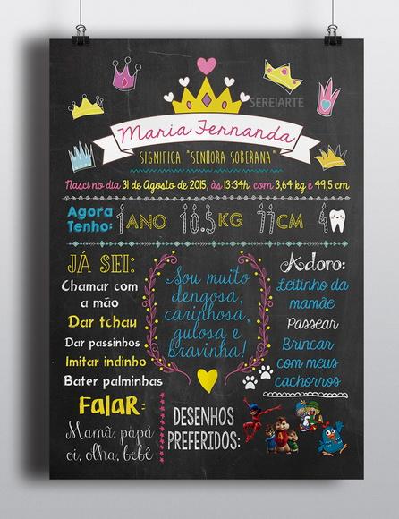 Chalkboard Infantil - Arte Digital