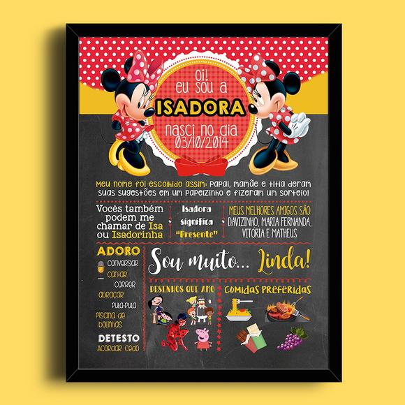 Chalkboard Infantil: A4 + moldura