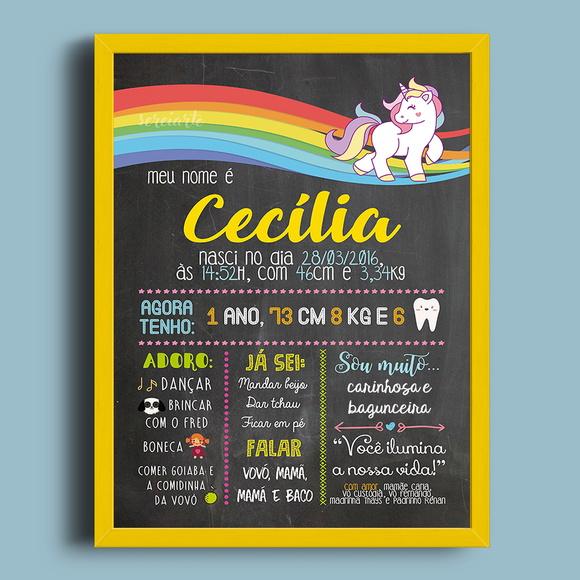 Chalkboard Infantil: A4 + moldura