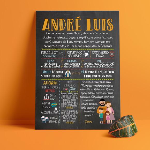Chalkboard Presente - A4 em Pvc