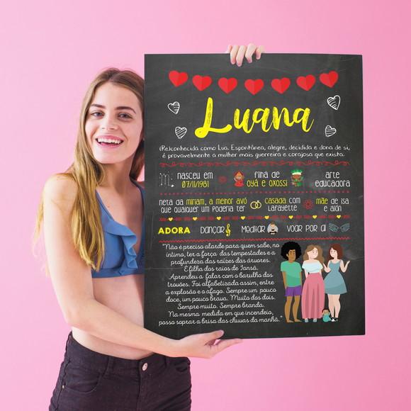 Chalkboard Presente A2 em Pvc