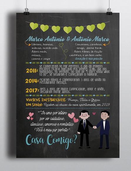 Pedido de Casamento - Arte Digital ENVIADO POR E-MAIL