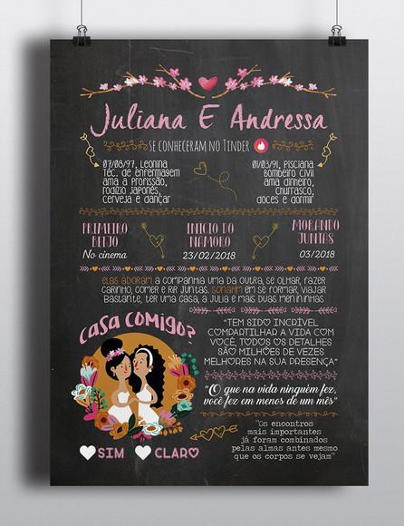Pedido de Casamento - Arte Digital ENVIADO POR E-MAIL
