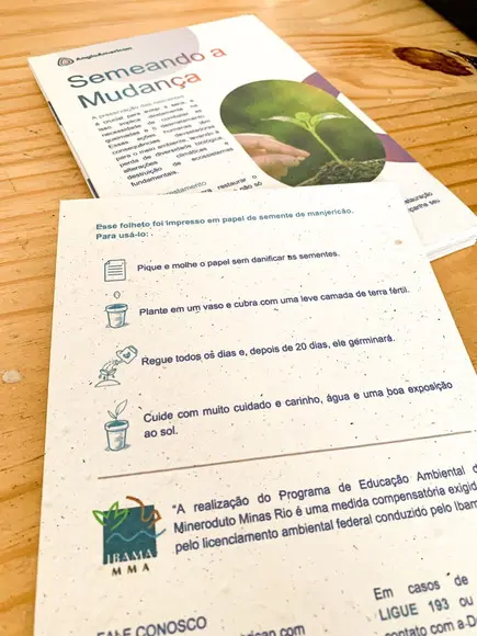 100 Flyer | Panfleto Papel Semente A6
