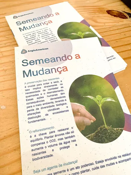 100 Flyer | Panfleto Papel Semente A5